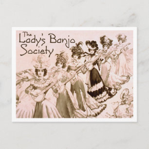 Damen-Banjo-Gesellschaft Postkarte