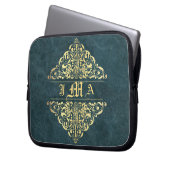 Damen-barocke Art-Führungskraft-Laptop-Haut Laptopschutzhülle (Vorderseite Links)