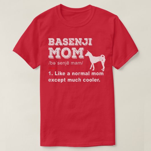Damen Basenji Hundebesitzerin lustige Liebhaberin T-Shirt (Design vorne)