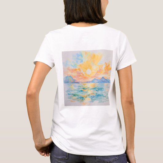 Damen Basic T-Shirt (Rückseite)
