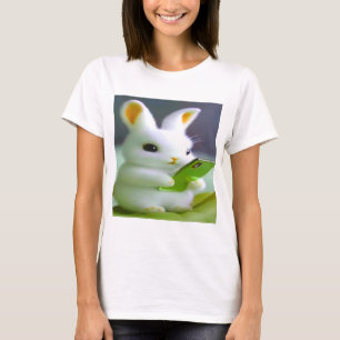 Damen Basic T-Shirt – Buntes digitales Design  