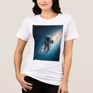 Damen Bella+Canvas Tri-Blend Astronaut Galaxie Shirt