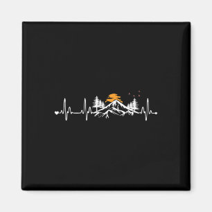 Damen-Berg-Herzschlag-Kleidung - Mountain Hiki Magnet