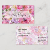 Damen-beruflicher Entwurf Visitenkarte (Vorne/Hinten)