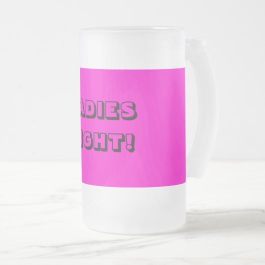 DAMEN-BIER-GLAS. PERFEKTES GESCHENK! MATTGLAS BIERGLAS (VorderseiteRechts)