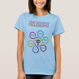 Damen Blau UUFGC & Love Front T-Shirt