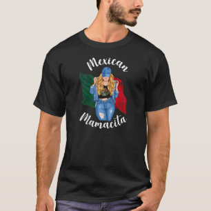 Damen Blonde Mexikanisch Mamacita Mexiko Mama Mamm T-Shirt