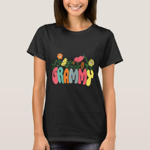 Damen Blumen Retro Vintage Grammy Frohe MuttertagW T-Shirt