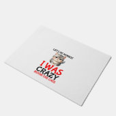 Damen Candy geben mir Chat komisches Design Fußmatte (Schrägansicht)