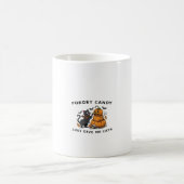 Damen Candy geben mir Chat komisches Design Kaffeetasse (Mittel)