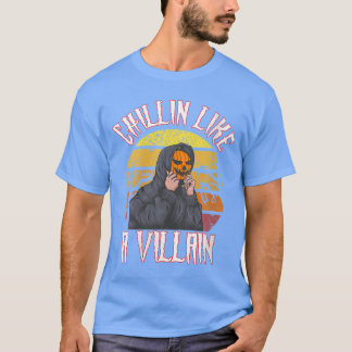 Damen Chillin Like a Villain Vintage Distressed H T-Shirt