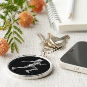 Damen-Chrom-Läufer-Schlüsselanhänger Schlüsselanhänger (Seite)