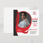 Damen-Club-Abendflyer-Vorlage (Vorne/Hinten)