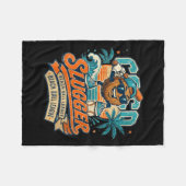 Damen Coco Slugger Baseball Retro Coco Sports Fleecedecke (Vorderseite (Horizontal))