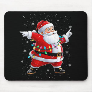 Damen Dabbing Weihnachtsmann Xmas Tanzende Mädchen Mousepad