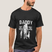 Damen Daddy A Sons First Held A Daughters First L T-Shirt (Vorderseite)