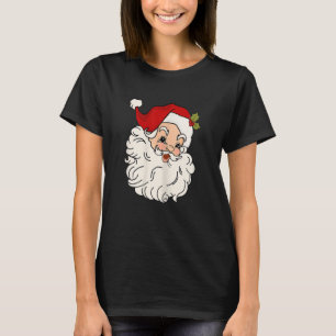 Damen Damen Vintage Rosa Weihnachts Stimmung Rosa T-Shirt