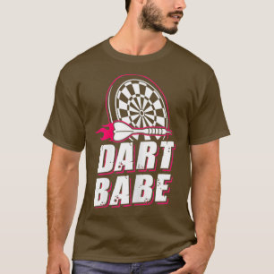 Damen Dart Babe Darts Player Darts Ladys Women T-Shirt