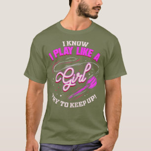 Damen Dart Player Girl Darts Fan Geschenk für Dart T-Shirt