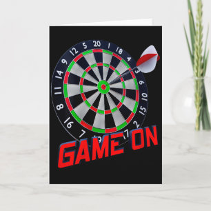 Damen-Dartboard-Spiel Ein - Rot und Grünes V-Aussc Karte