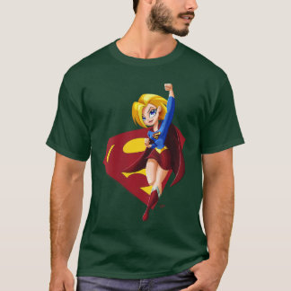 Damen DC Comics Super Hero Girls Supergirl V-Aussc T-Shirt