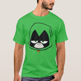 Damen DC Comicseenitans Go Raven großes Gesicht V- T-Shirt