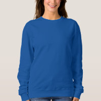 Damen Deep Royal Blue Sweatshirt / Anpassen