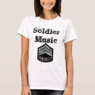 Damen der Soldat-Musik-(LOGO Klimaanlage SGT) T-Shirt