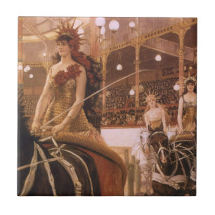 Damen der Wagen (alias Zirkus) von James Tissot Fliese
