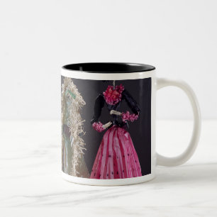 Damen des Tages der Toten, von Oaxaca Zweifarbige Tasse