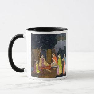 Damen, die ein Yogini, Schule von Faqurullah Kha Tasse