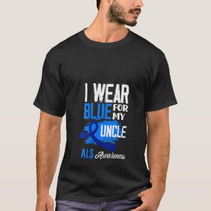 Damen, die ich blau für meine Onkel Support ALS Aw T-Shirt