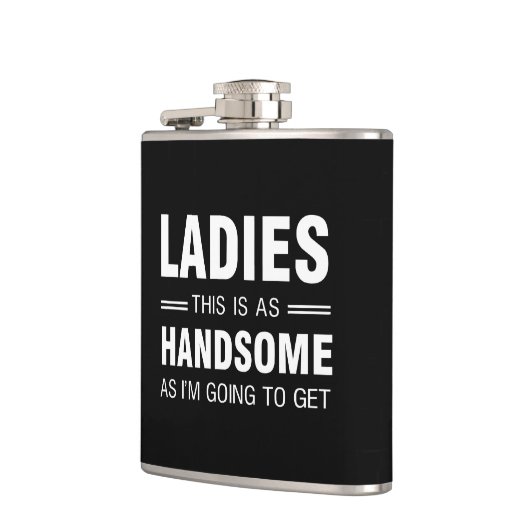 Damen, diese ist so hübsch, wie ich erhalten werde flachmann (Links)