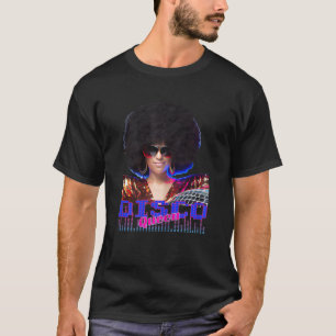Damen Disco Königin Discoqueen Clubbing 90er 70er T-Shirt