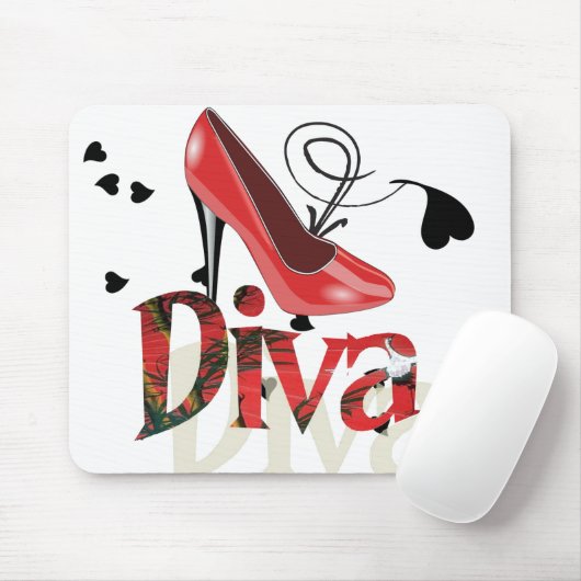 Damen-Diva Mousepad (Mit Mouse)