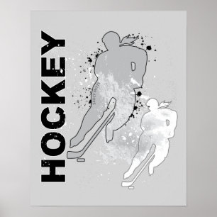 Damen-Doppel-Vision-Girls-Hockey (Frauen) Poster