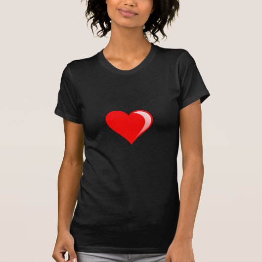 Damen-dunkle grundlegende T - Shirt-Schablone - T-Shirt (Vorderseite)