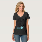 Damen Dy-Kaffeekrüber und Gummihandschuhe Messy Bu T-Shirt (Vorderseite Vollansicht)