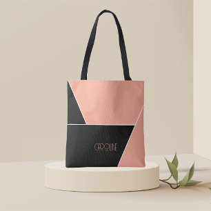 Damen Elegant Einfaches Muster Schwarz Cute  Tote  Tasche