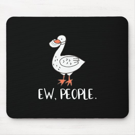 Damen Ew Leute Funny Duck Face Maske Mousepad (Vorne)