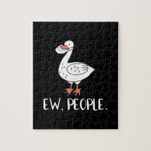 Damen Ew Leute Funny Duck Face Maske Puzzle (Vertikal)