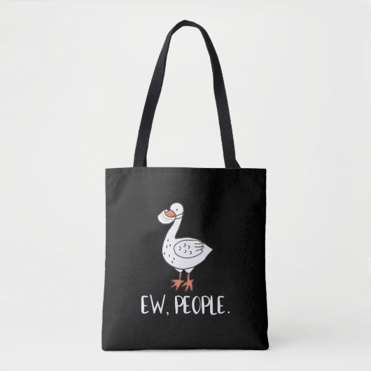 Damen Ew Leute Funny Duck Face Maske Tasche (Vorderseite)