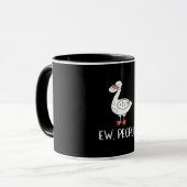 Damen Ew Leute Funny Duck Face Maske Tasse (Vorderseite Links)