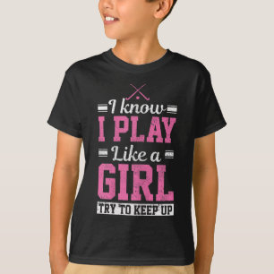 Damen Feldhockey Mädchen Lustiges Hockey Spieler G T-Shirt