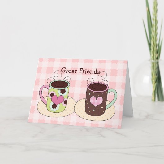Damen-Freundschafts-Gruß-Karte Karte (Vorderseite)
