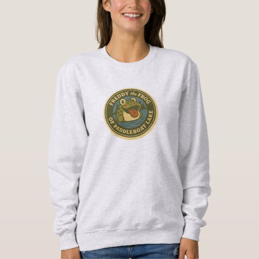 Damen-Frosch-T-Shirt Sweatshirt (Vorderseite)