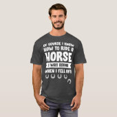 Damen Funny Reiten Männer Frauen Cowboys T-Shirt (Vorne ganz)