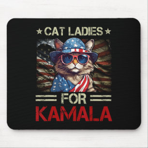 Damen für Kamala Lustige Katze 2024 Präsident Kama Mousepad