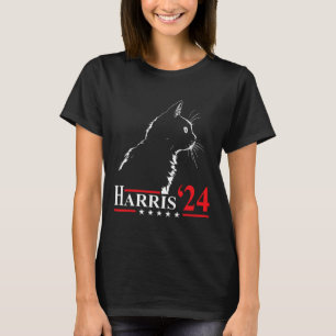 Damen für Kamala Lustige Katze 2024 Präsident Kama T-Shirt