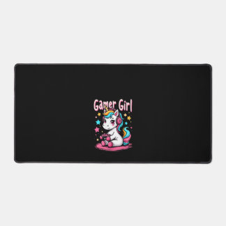 Damen Gamer Girl Einhorn Tank Top_1 Schreibtischunterlage